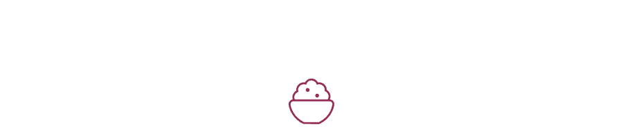 Logo featuring a stylized bowl of ice cream.