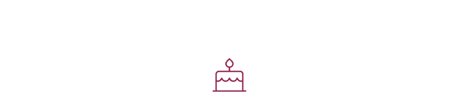 A simple illustration featuring a birthday cake.